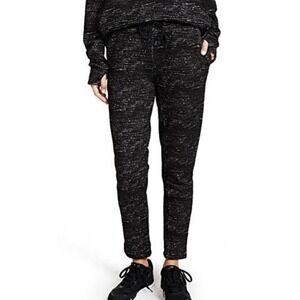 Koral Maze Impulse Sweatpants in Tarmac space dye black nwot